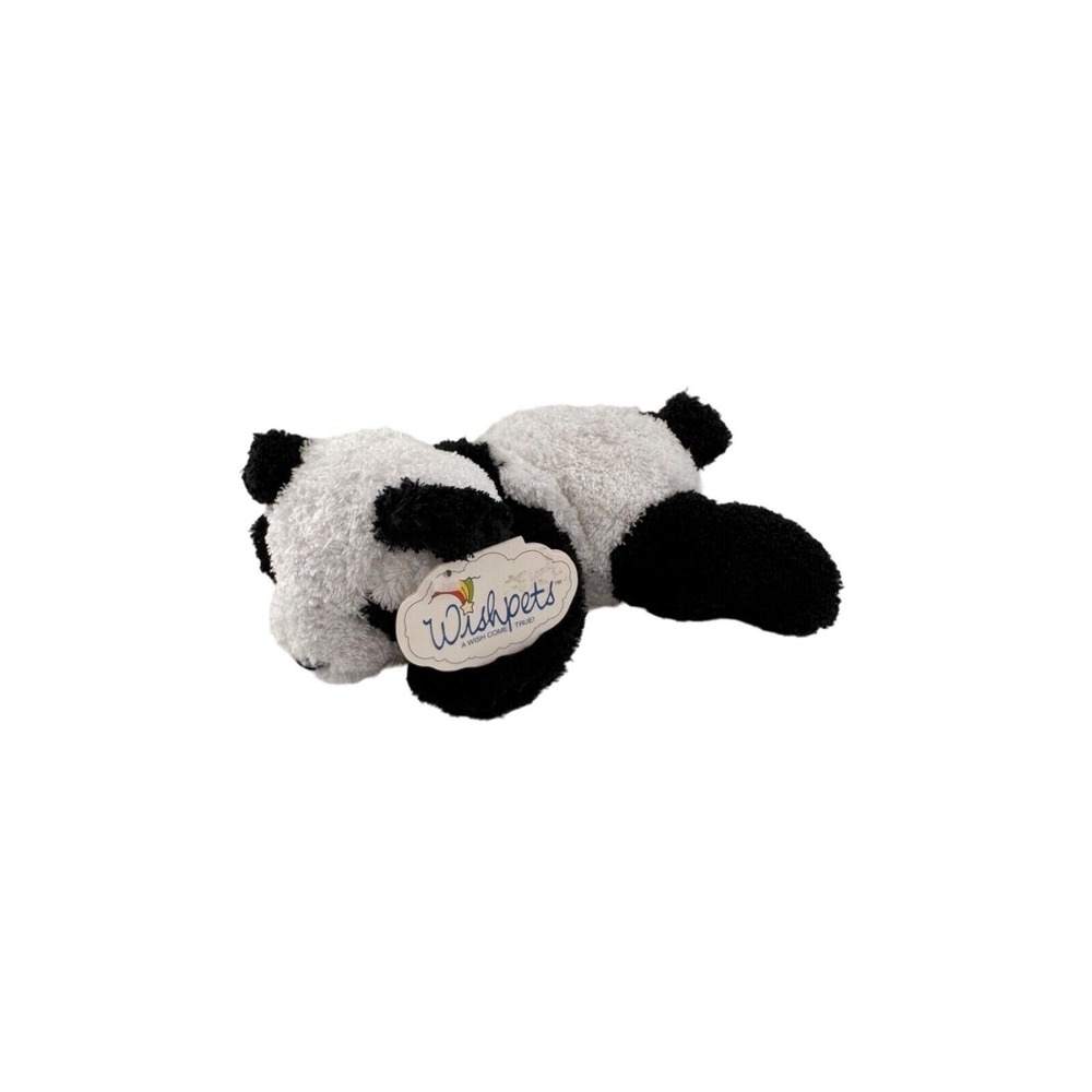 Wishpets Plush Panda Bear Stuffed Animal Toy Black & White 10" Soft Polyester
